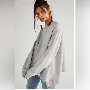 NWOT Free People Rework It & Reverse It Sweatshirt